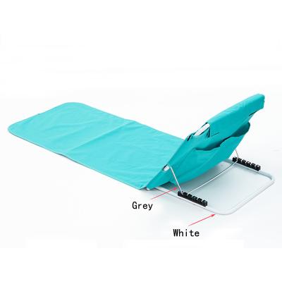 China EPE Factory Supply Oxford Cloth + Aluminum Foil Waterproof Folding Sand Proof Beach Mat With Backrest for sale