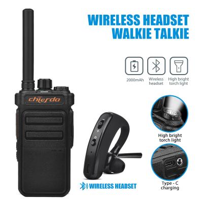 Китай Chierda CD-101Plus blue tooth headset two way radio vhf uhf walkie-talkies 16 channels walkie talkie for hotel продается