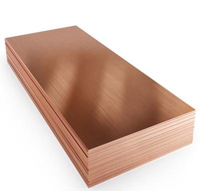 China Customization Red Copper Plate 1/4 Inch T2 C1100 C1220 C2400 C2600 C1100 4X8 Sheets for sale