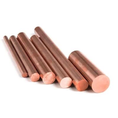 Cina C3601 Solid Polished Red Rod 2mm-40mm C10100 C11000 C14500 Round Copper Bar per il vostro in vendita