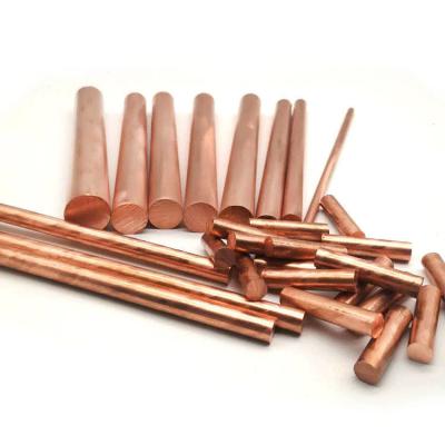 China BYCu-CR001 Red Copper T2 C1221 T3 Solid Copper Rod 8mm 10mm for Semi Small/Large Sizes for sale