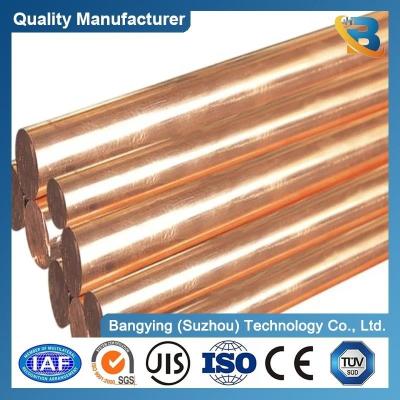 China C11000 Copper Rod Plate Elongation 45-50 Low MOQ Pure 99.9% Red Copper T2 Round Bar for sale