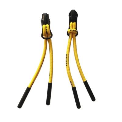 China Durable Colorful Cord Rope Twine Knocked Down Zipper Slider Nylon Waterproof Puller Head Pull For Sports Use for sale