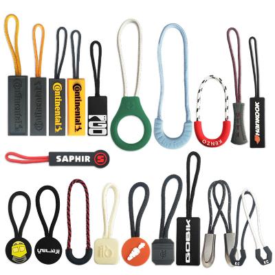 China Durable Soft PVC Silicone Custom Rubber Zipper Pull Tag for sale