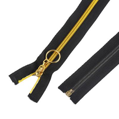 China Viable wholesale prices open the accessory invisible teeth end automatic lock nylon zipper zipper puller for sale