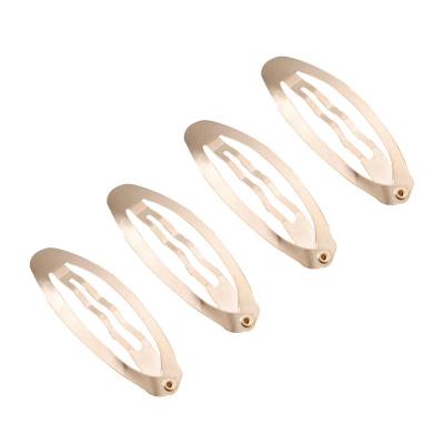 China Rose Gold Plated Drop Clip Fashion Solid Cheap Diy Hair Clips Accessories for sale