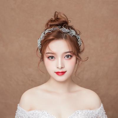 China Bridal Headpieces Tiara Crown Headwear Bridal Headwear Bridal Hair Accessories Alloy Bridal Headband Eco-Friendly Luxury Bridal Headpiece Flower for sale