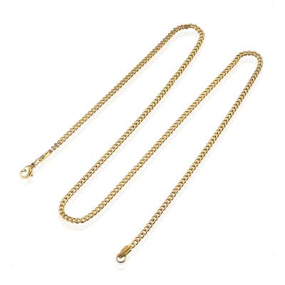 China Environmental Friendly Jewelry 3mm Rope Chain Necklace Black Plated Mens Chain Necklace for sale