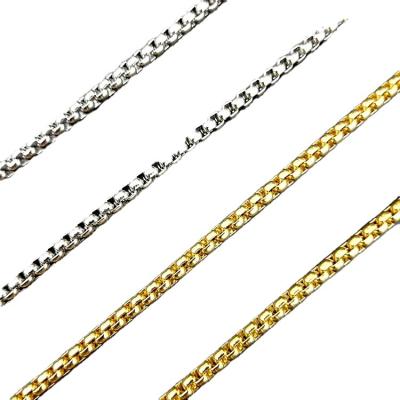 China Environmental Friendly Stainless Steel 3mm 4mm 16-27.5 Inch Men's Women's Necklace Restrictor Link Chain for sale