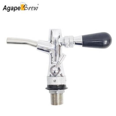 China Modern Stylish Adjustable Beer Tap Brass High End Beer Tap Chrome Plated Beer Spit Tap For Bar for sale