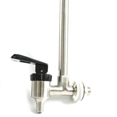 China 13 Inch Modern Adjustable Beer Tap Barrel Beer Homebrewing Faucet With Ball Lock Liquid Disconnect For Bars Hotels Restaurants for sale