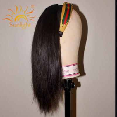 China Body Wave Sunlight Dreadlocks Lace Headband Wig Straight Afro Vendo Human Guangzhou Machine With Lowest Price Main Band W for sale