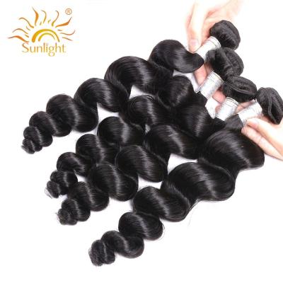 China Virgin Brazilian Loose Wave Free Sample Raw Cuticle Aligned Human Hair Loose Wave 3 Bundles With Closure 8