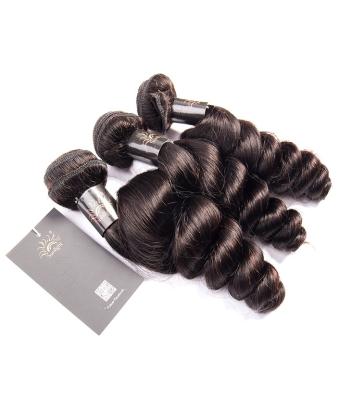 China Loose Wave 3Bundles Brazilian Remy Loose Wave 100 Human Hair and 100% Pure Virgin Malaysian/Italy/Cambodian Hair for sale