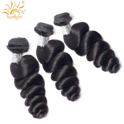 China Loose Wave Indian Loose Wave Hair Bundles Extension Chinese Remy Sunlight Human Hair 100 Loose Loose Hair With HD Lace Closure/Headband for sale