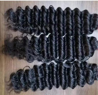 China 12A Regular Grade High Quality Double Wave Sunlight Virgin Raw Cuticle Pulled Aligned Hair Bundles, Hair Extension Vendors for sale