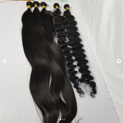 China Cheap Peruvian Virgin Hair Straight Sunlight CURLY STRAIGHT 4 Bundles With Lace Frontal Human Hair Brazilian Virgin Hair for sale