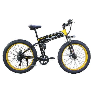 China S11 Aluminum Alloy 48v 1000w High Power 14Ah Battery E Bike Disc Brake Fastest Foldable Electric Bike for sale