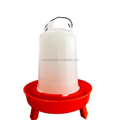 China Durable Plastic Chicken Drinker Feeder 1.5/8 Liter Poultry Waterer Transparent With Feet Legs for sale