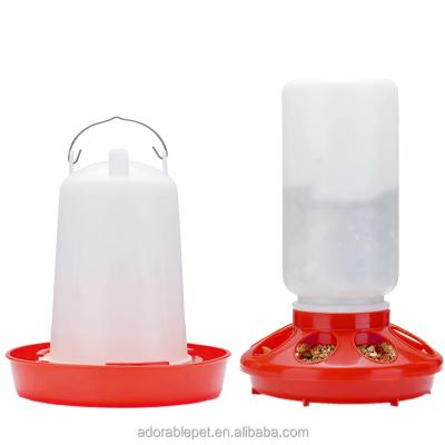 China Chicken Farm Equipment Chick Waterer Feeder Bowl Chicken Feeder Viable Plastic Bucket For Poultry Farms for sale