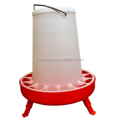 China Automatic Automatic Chicken Feeder 5 Kg With Legs Chicks Feeding Bowl For Poultry Farm for sale