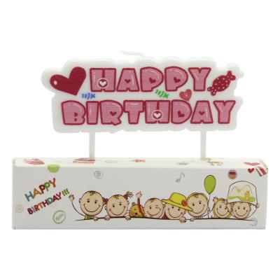 China Cake Decoration Happy Birthday Letter Birthday Flameless Candle for sale