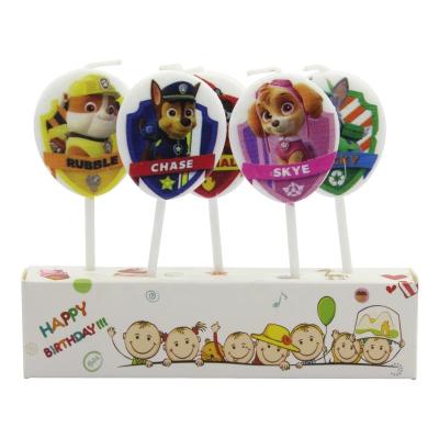 China Cute Puppy Flameless Series Cartoon Birthday Candle 	Wax Cartoon Candle for sale