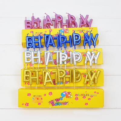 China Hot Selling Magical Alphabet Kids Birthdays Happy Birthday Magic Candle For Happy Birthday Party for sale