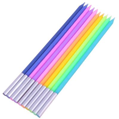 China Colorful Thin Rainbow Relighting 7 Colors Candle Factory Delivery Long Birthday Candles For Birthday Party for sale