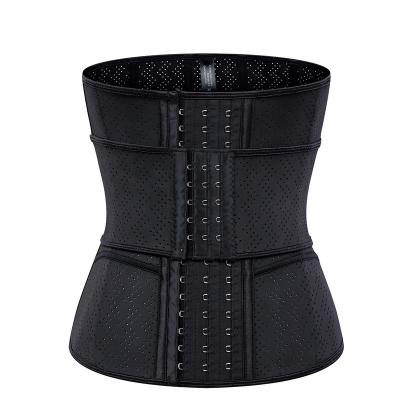 China Wholesale 9 Breathable Women Shaper Waist Support Belt Training Corsets Steel Boned Latex Waist Trainers Fajas Colombian Gym for sale