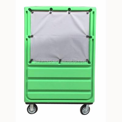 China Virgin Polyethylene (PE) Plastic Laundry Cloth Cart for sale