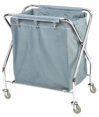 China Foldable Canvas Hotel Trolley Laundry Cart for sale