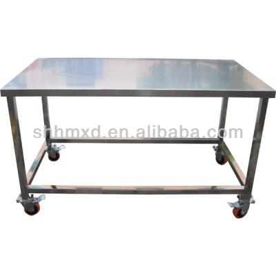 China Mobile Folding Towels Laundry Stainless Steel Table for sale