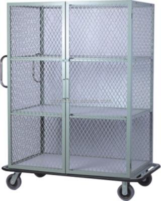 China Transport or storage metal laundry cage with wheels for sale