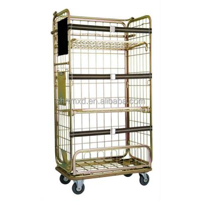 China With steel colthes hanger laundry cage trolley for sale