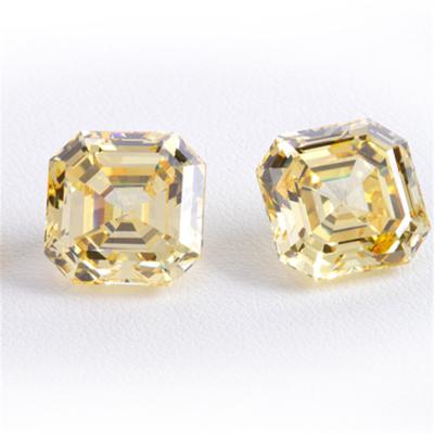 China Custom Loose Fancy Fire Gemstone Zironica CZ Color Play or Yellow Cubic Oval Shape Crushed Ice Cut Zircon for sale