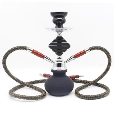 China Modern In Running Water Pipe Smoking For Portable Shisha Double Horse Frosted Hookah for sale