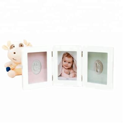 China 3 Panels Photo Frame Shadow Box Beautiful Deep Triple Combo 3d 3d Views For Baby Casts for sale