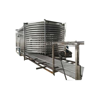 China 2022 machinery repair shops hot sale iqf double spiral freezer for vegetable seafood application for sale