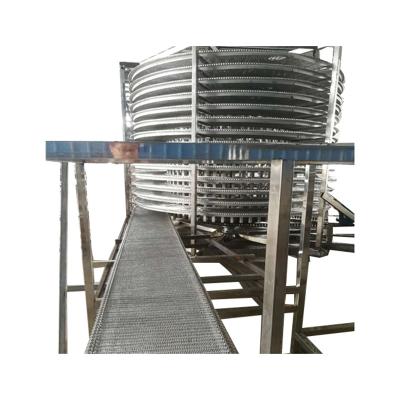 China Machinery Repair Shops 304 Stainless Steel Single Spiral Drum Spiral Freezer IQF Blast Freezer for sale