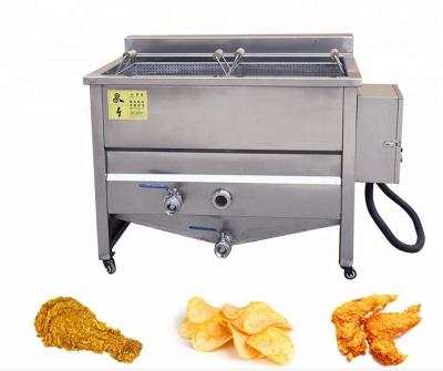 China Restaurant Two-cylinder Frying Banana Chips Machine Electric Chin Chin Fryer Machine for sale