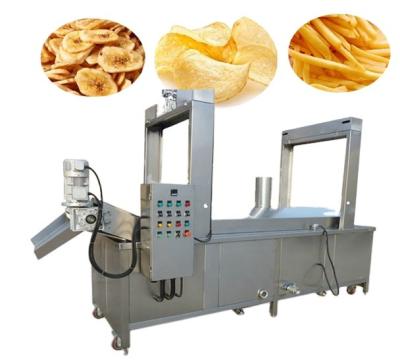 China Restaurant 304 Stainless Steel Food Processing Pellet Cheetos Churros Frying Line Making Continuous Deep Fryer Machine for sale