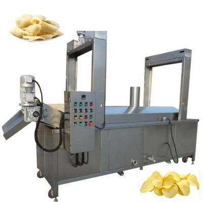 China Food Factory Double Conveyor Mesh Belt Pork Skin Automatic Continuous Frying Machine for sale