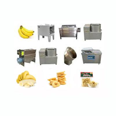 China High Quality Semi Automatic Banana Chips Vegetable Processing Plant Stainless Steel 100kg/h Processing Line for sale