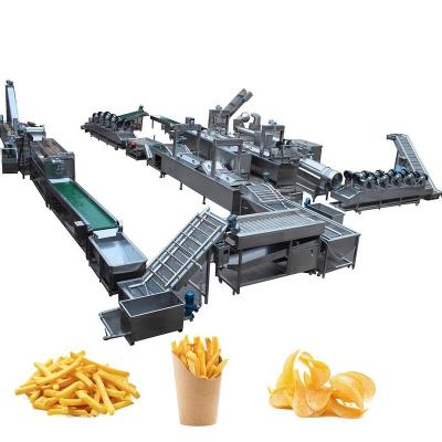 China Factory High Efficient Fried Cassava Chips Sweet Potato Chips Production Line Vegetable Processing French Fries Making Machine Processing Plant for sale