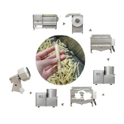 China High Quality Automatic Vegetable Processing Plant Potato Chips Fries Fries Production Line For 50kg 30kg Capacity for sale