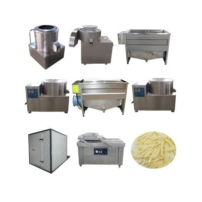 China Semi Automatic French Jelly Processing Plant Vegetable Production Line Potato Chips Making Machine for sale