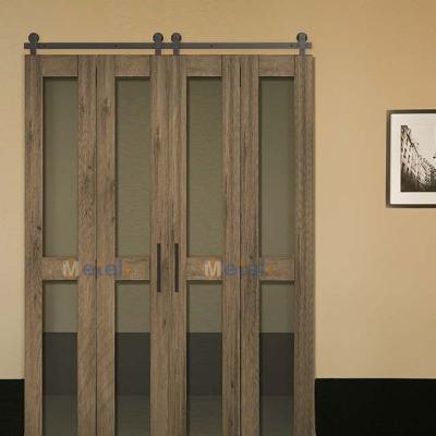 China Powder Coating New Design Wood Interior Door Cabinet Bifold Barn Door For Wardrobe for sale