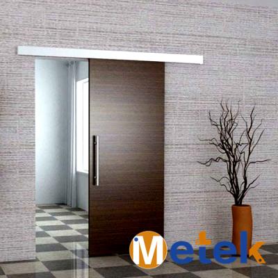 China Interor Doors Flat Slab Barn Door Hardware Aluminum Alloy Sliding Door System for sale