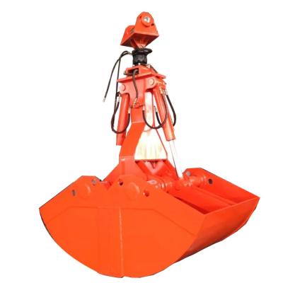 Chine Force de 50 Ton Excavator Clamshell Bucket Strong creusant le seau de Pit And Loading Mud Trackhoe	Le bloc supérieur attaquent à vendre